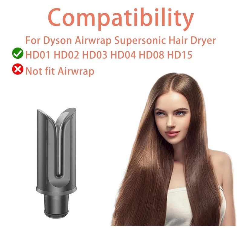 Chuancheng Hair Straightener Attachment for Dyson HD15 HD01 HD02 HD03 HD04 HD08 Supersonic Hair Dryer, Professional Salo Accessories, Styling Straighten Nozzles - Image 2